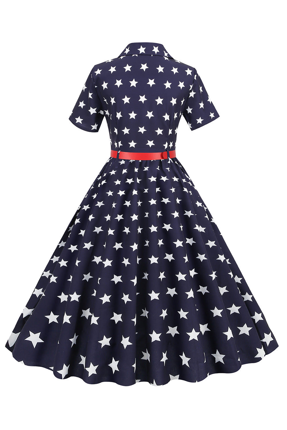 American Independence Day Print Flag Vintage Dress