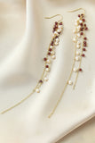 Golden Freshwater Pearl Tassel Earrings