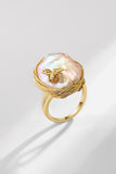 Baroque Shaped Pearl Ring