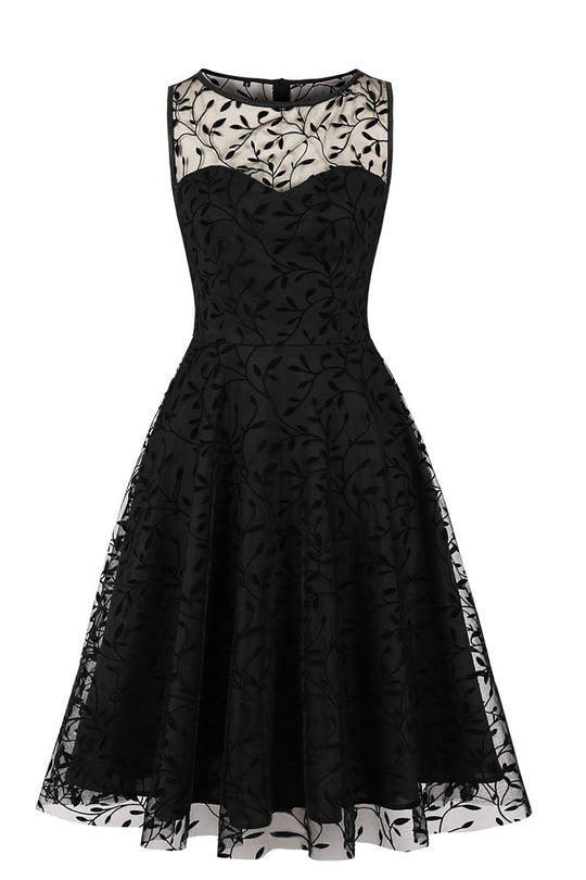 Lace Dresses - 50s, Long Sleeves & Black Retro Lace Dress – ZAPAKA