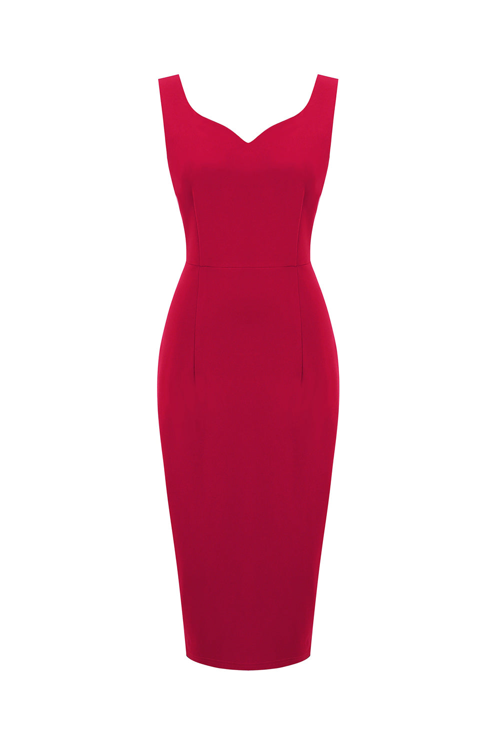 Red Bodycon Vintage 1960s Dress