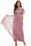 Sequins Tulle Mother of Bride Dress