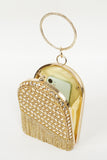 Golden Rhinestones Prom Handbag