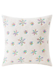 Christmas Gift White Snowflake Plush Pillow Case