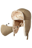 Navy Fleece Thick Ski Hat With Detachable Mask