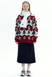 Long Sleeve Oversized Christmas Tree Sweater