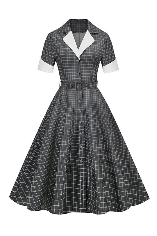 Vintage Dresses With Sleeves 1950S Swing Dresses with Sleeves ZAPAKA