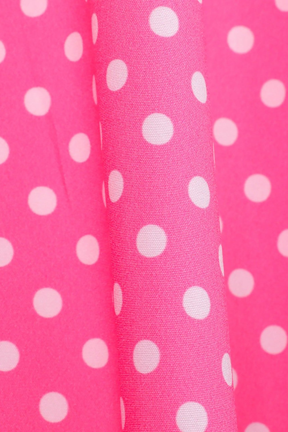 Pink Polka Dots Peter Pan Vintage Dress With Buttons