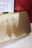 Golden Glitter Evening Clutch Bag With Tassel
