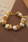 Vintage Style Golden Pearl Bracelet