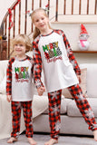 Plaid Matching Family Christmas Pajamas with Snowflake