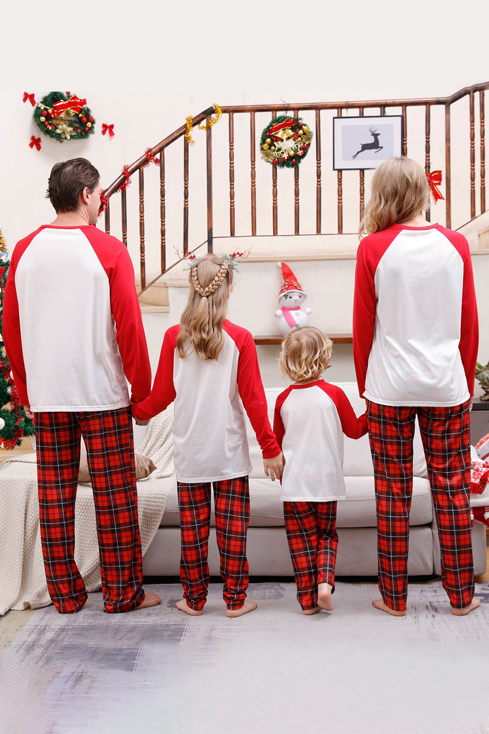 Matching Family Christmas Red Plaid Pajamas