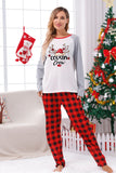 Plaid Christmas Matching Family Print Pajamas