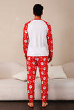 Red Deer Print Family Christmas Pajamas
