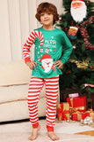 Green and Red Stripes Christmas Family Matching Pajamas Set
