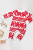 Red Snowman Christmas Family Matching Pajamas Set