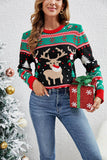 Green Christmas Tree Reindeer Christmas Sweater