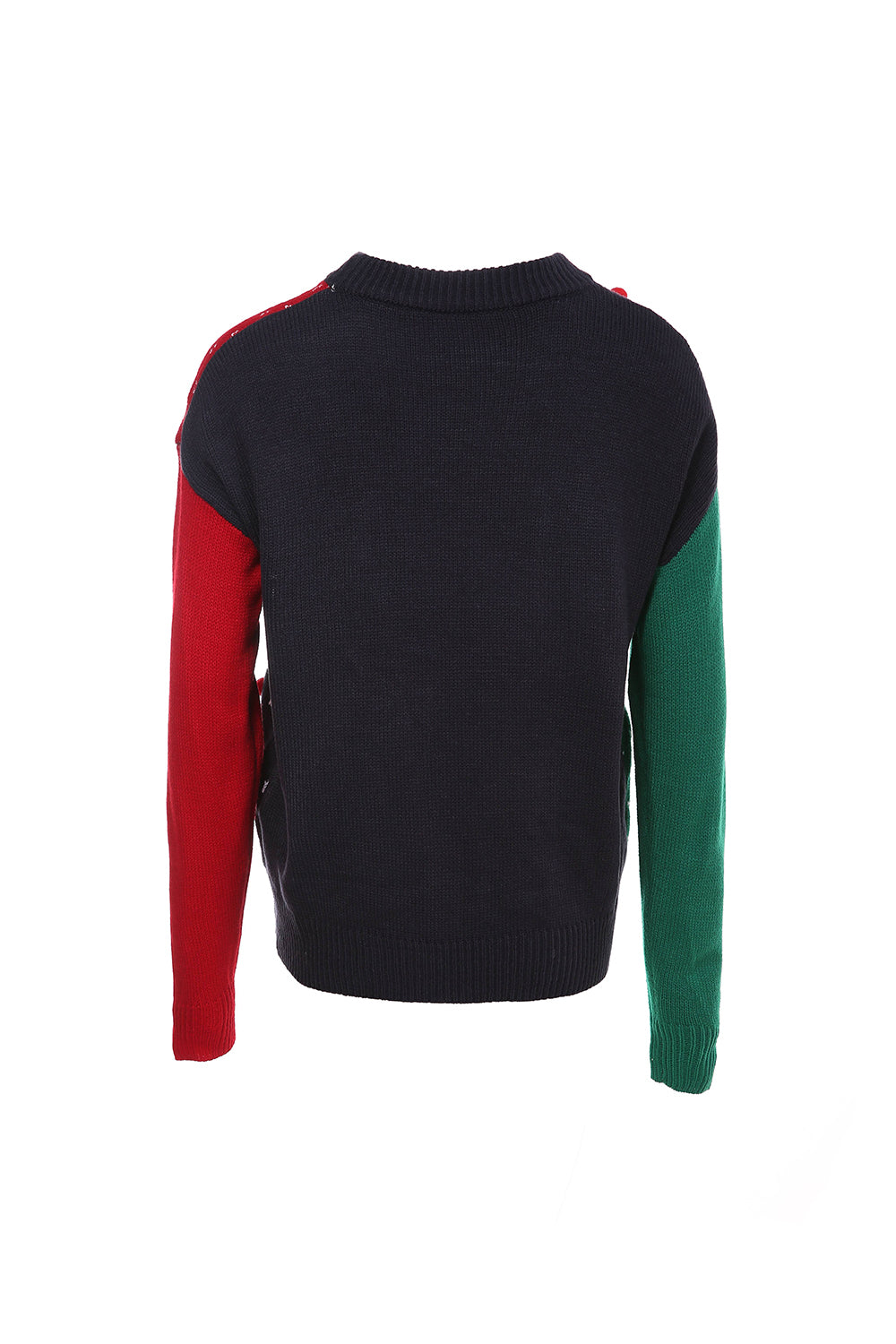 Women's Christmas Color Block Pull Over Knitted Sweater