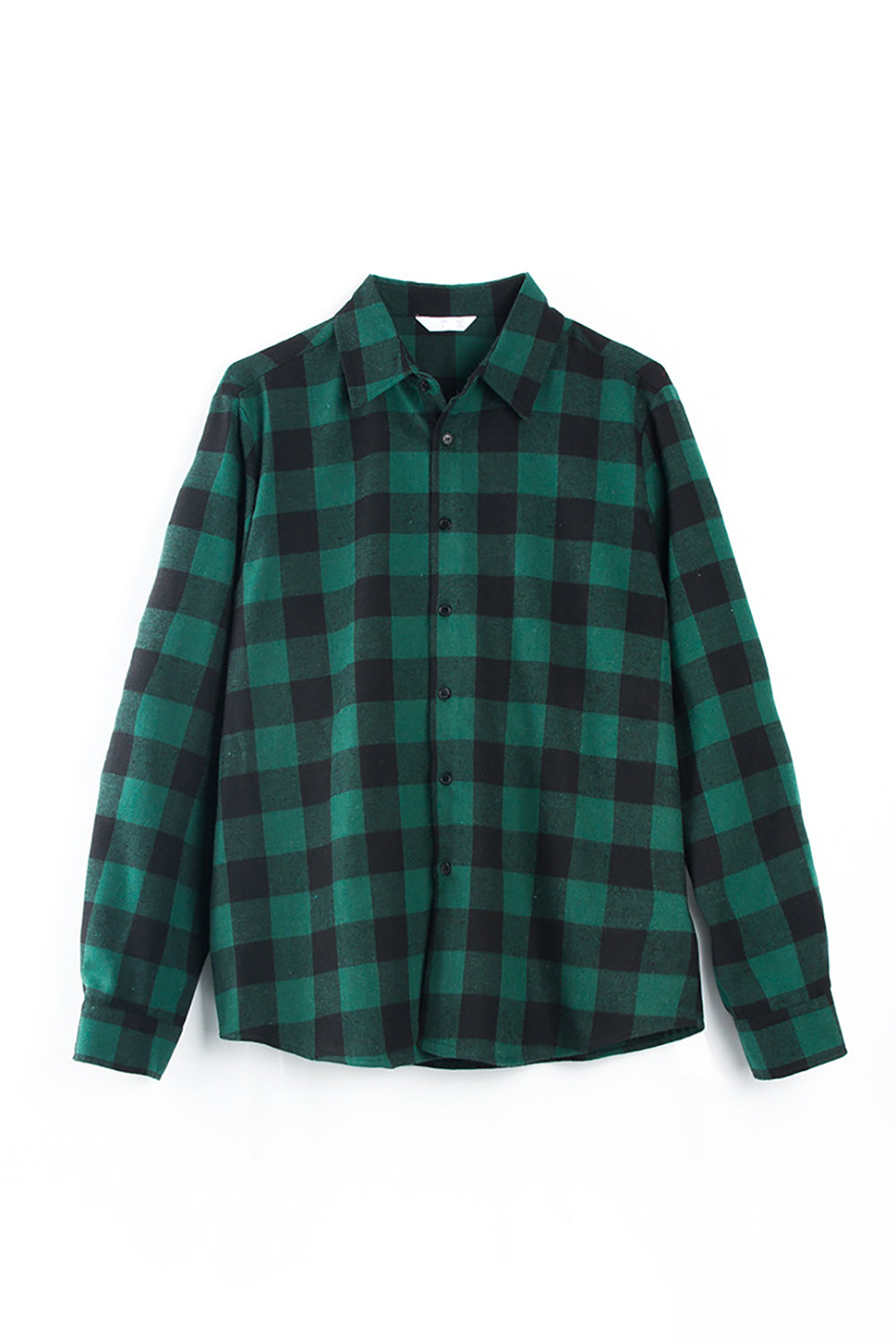 Family Matching Outfits Dark Green Plaid Bowknot Dresses and Long Sleeves T-Shirt