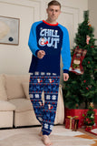 Christmas Family Matching Pajamas Set Navy Chill Out Pajamas