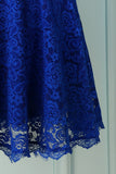 Royal Blue Sleeveless Lace