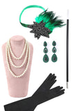 Green 1920s Party Accessories Sets