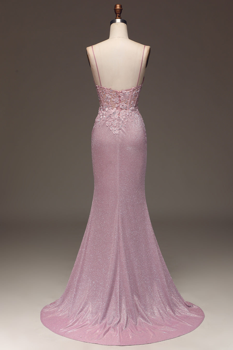 strapless open back dress Elegant A-line Lavender Long Prom Dresses Beautiful Evening Gowns Form –  SELINADRESS main image 0