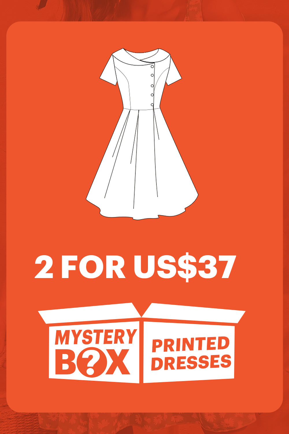 ZAPAKA MYSTERY BOX of 2Pc Printed Dresses