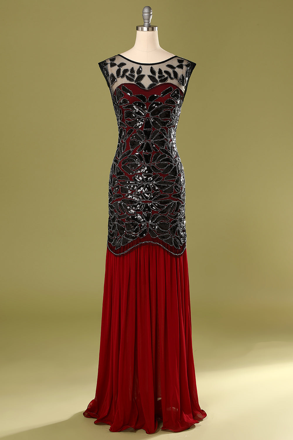 Vintage 1920s Flapper Gatsby Dress Long Wedding Evening Prom Formal Dresses  - Julia McKee