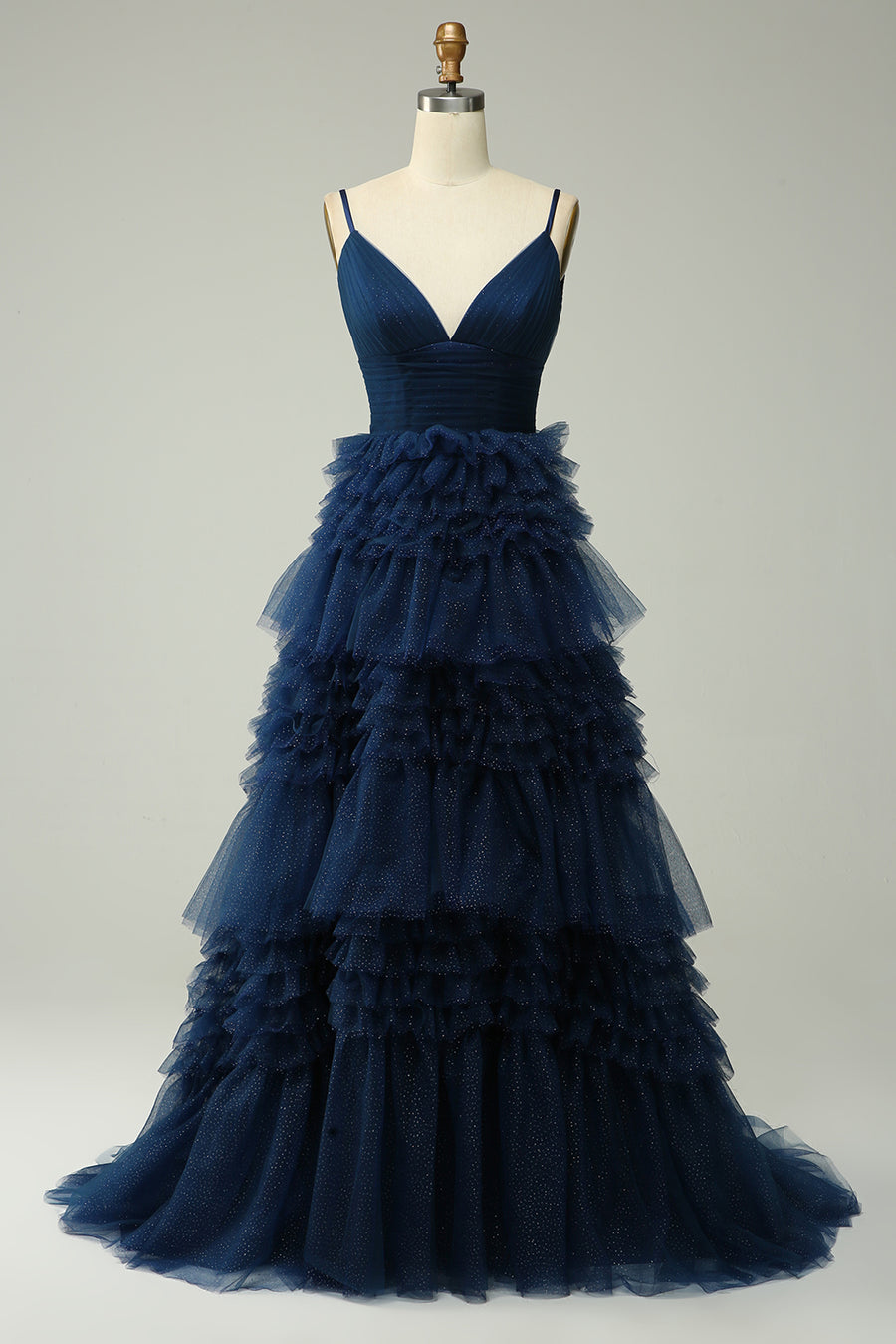 Navy Prom Dress-App  ZAPAKA