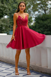 Red Homecoming Party Dress