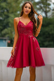 Red Homecoming Party Dress