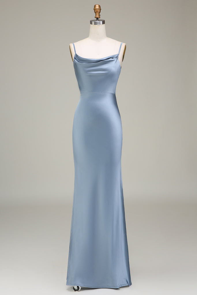 Blue Sheath 3D Flowers Spaghetti Straps V Neck Sleveless Short Homecoming Dress main image 1