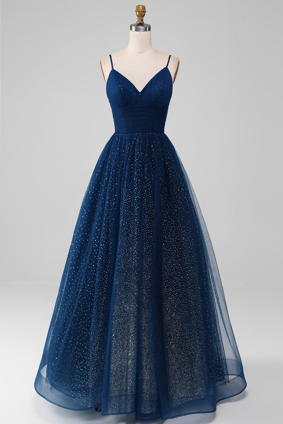 Navy Prom Dress-App  ZAPAKA