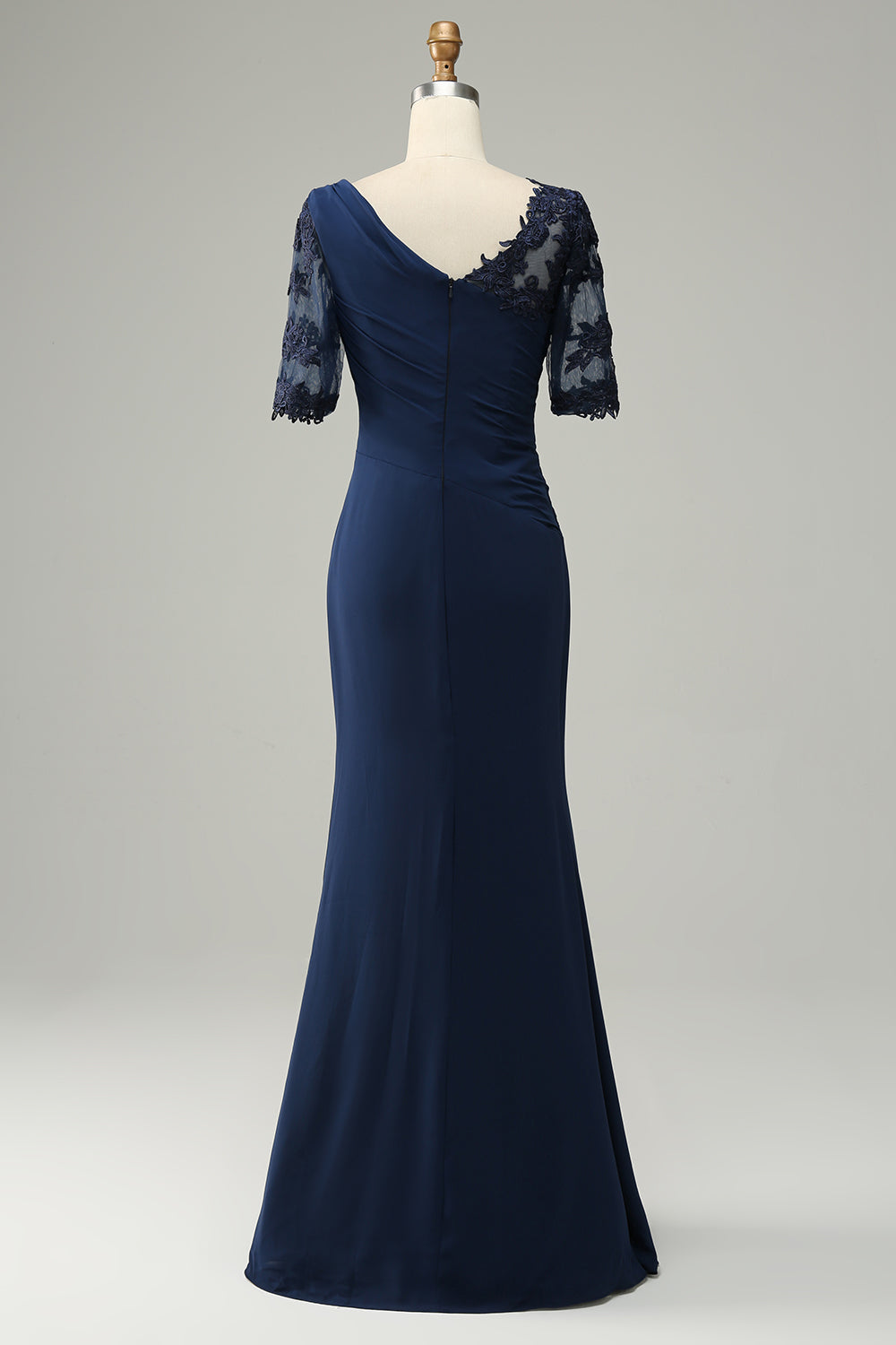 ZAPAKA Women Navy Mother of Bride Dress Sheath Short Sleeves Wedding Party Dress with Appliques, Navy / US18W ZAPAKA Women Navy Mother of Bride Dress Sheath Short Sleeves Wedding Party Dress with Appliques, Navy / US18W