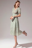 1950s Polka Dots Ivory Vintage Dress