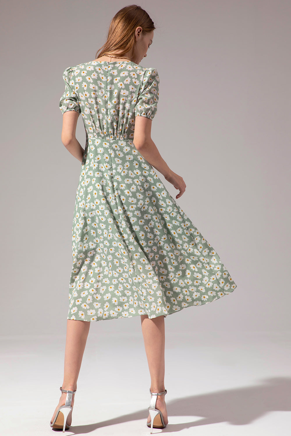 1950s Polka Dots Ivory Vintage Dress