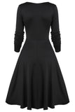 Black and Burgundy Vintage Halloween Dress