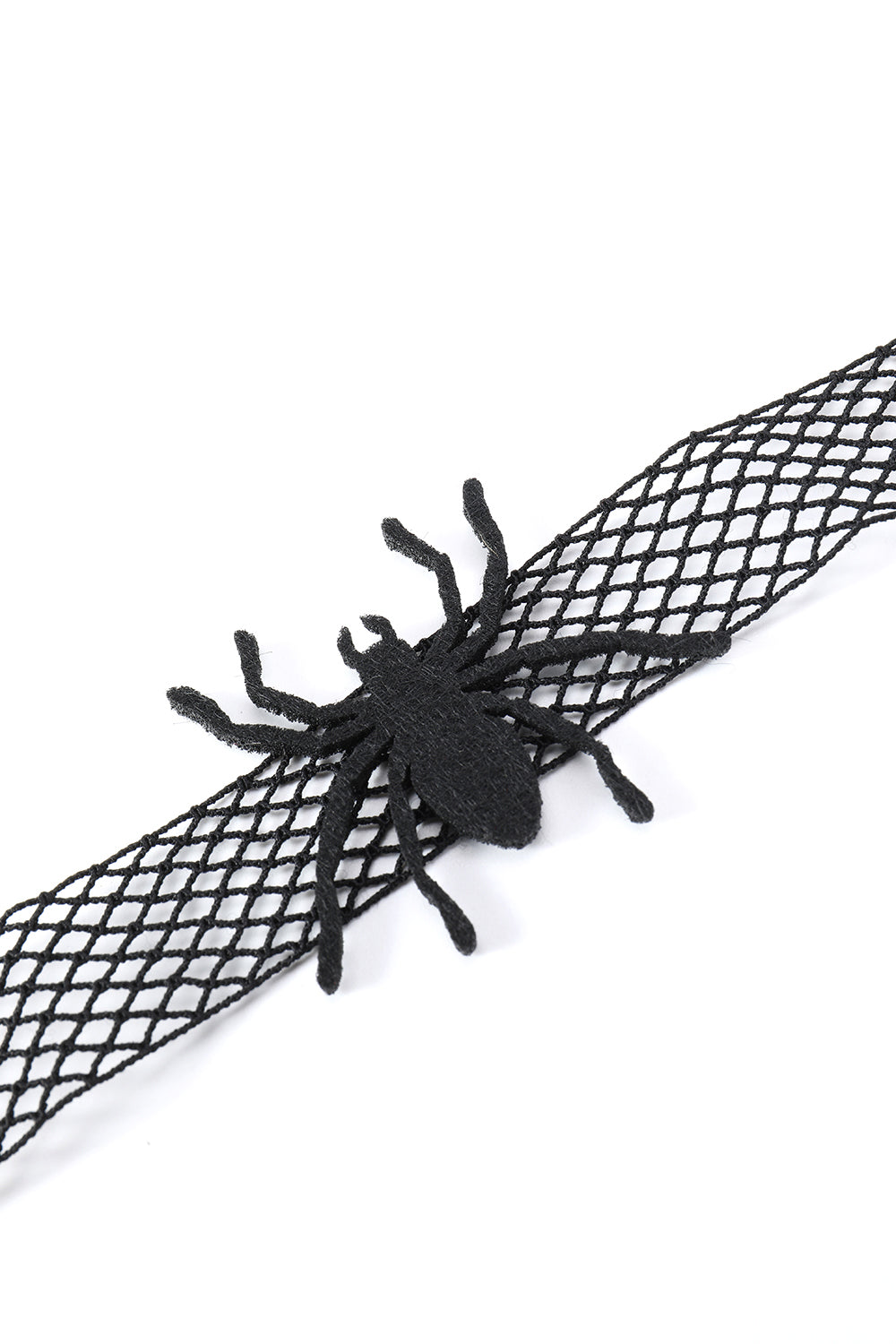 Black Halloween Spider Choker