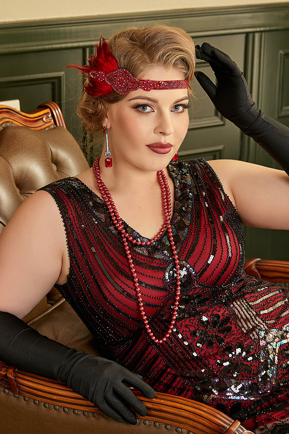 1920s Costume Accessories Set for Women