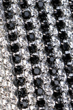 Black and Silver Beaded Prom Clutch