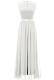 White Lace Bridesmaid Dress