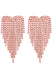 Pink Rhinestone Earrings