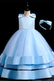 Puffy Kid's Princess Party Dress with Bowknot
