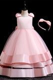 Puffy Kid's Princess Party Dress with Bowknot