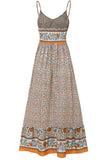 Bohemian V-Neck Floral Dress
