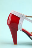 Vintage Red T-Strap Heels