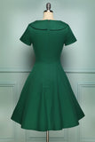 Green Button Dress - ZAPAKA