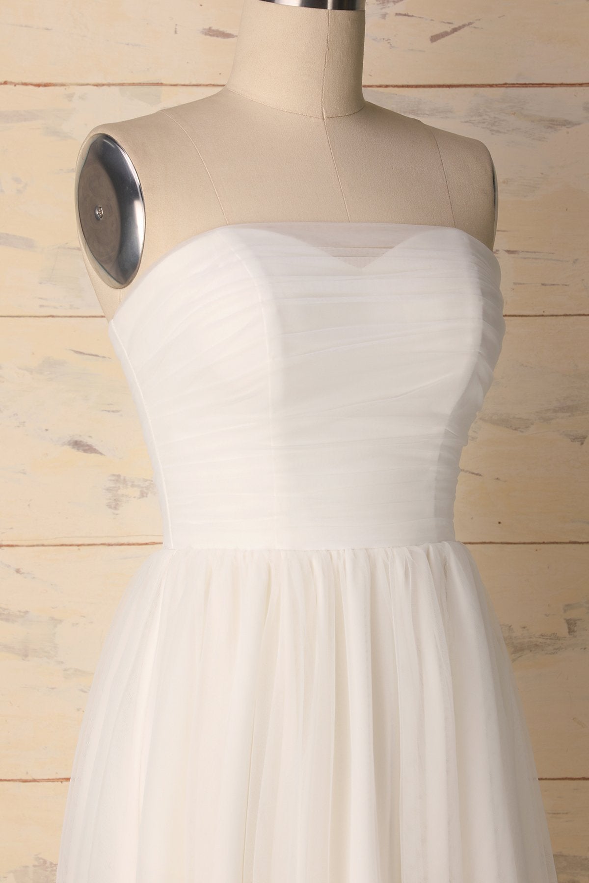 White Sweetheart Dress - ZAPAKA