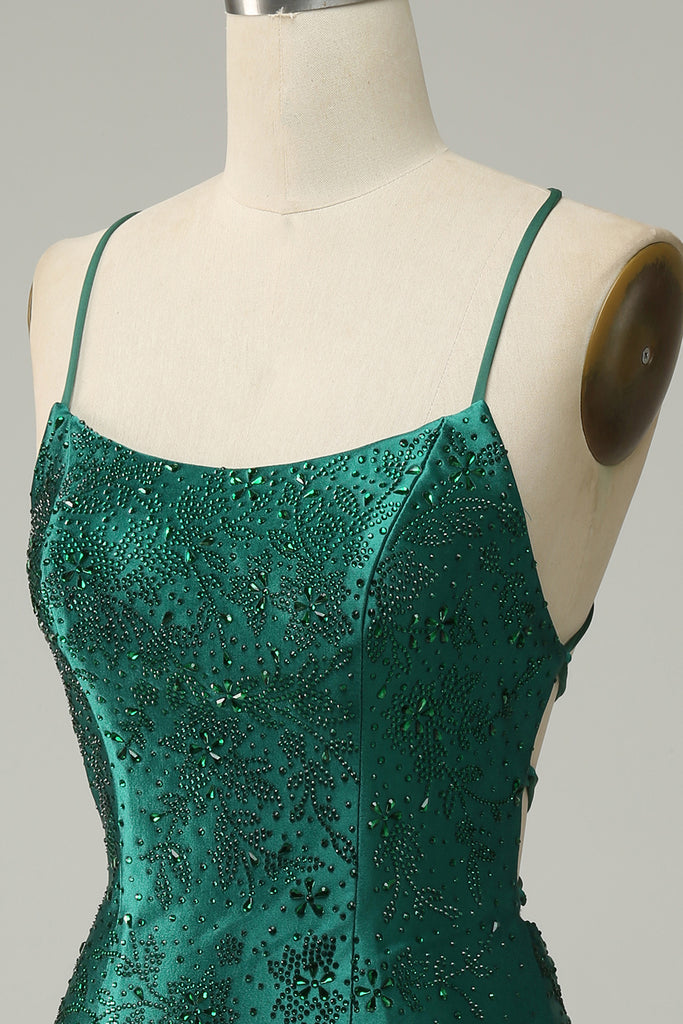 Dark Green Bodycon Homecoming Dress Short Prom Dress main image 0